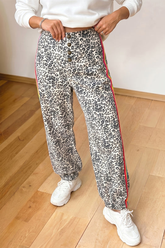 Wild Side Stripe Denim Joggers