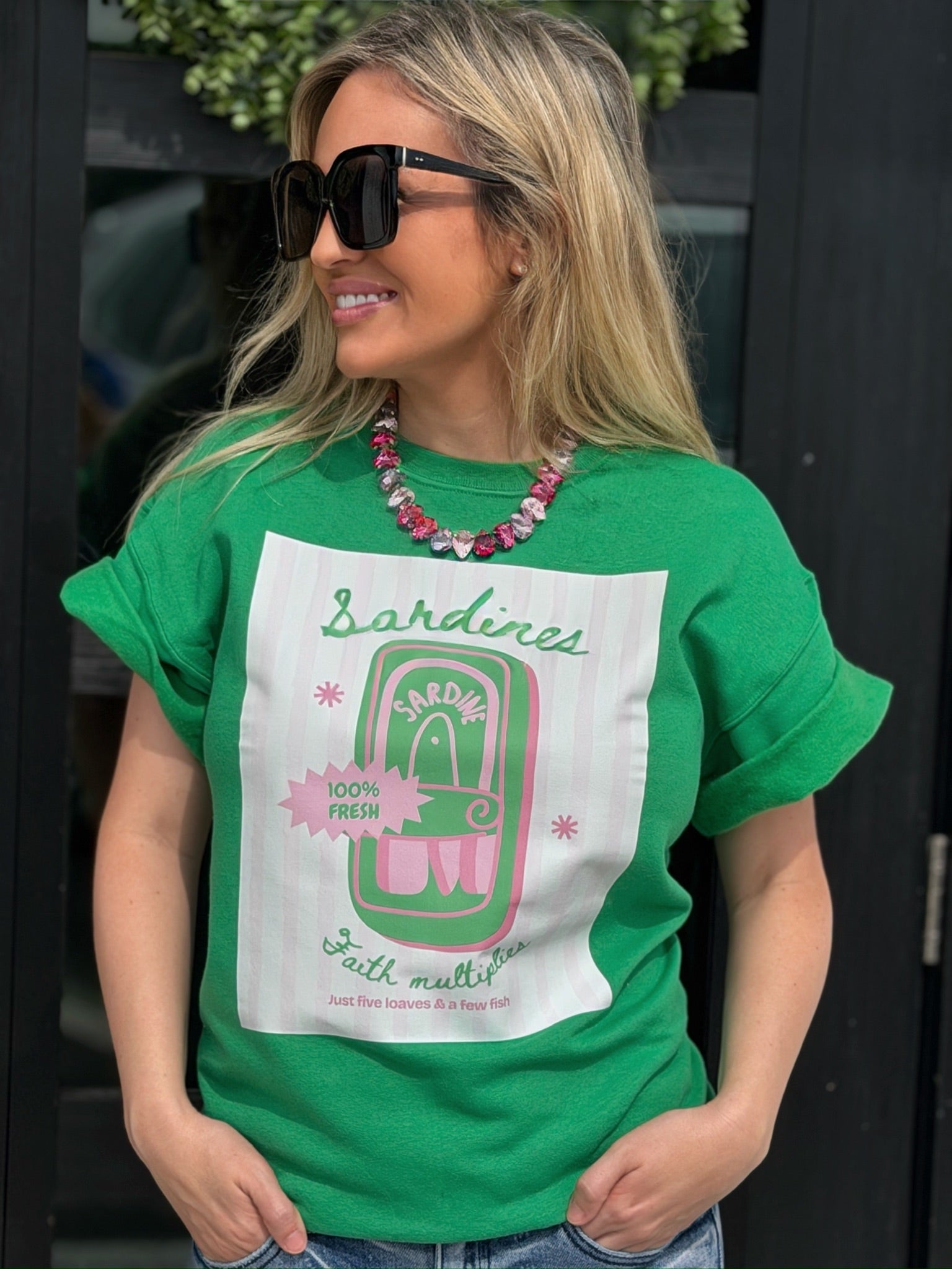 Sardines Faith Multiplies Sweatshirt Tee
