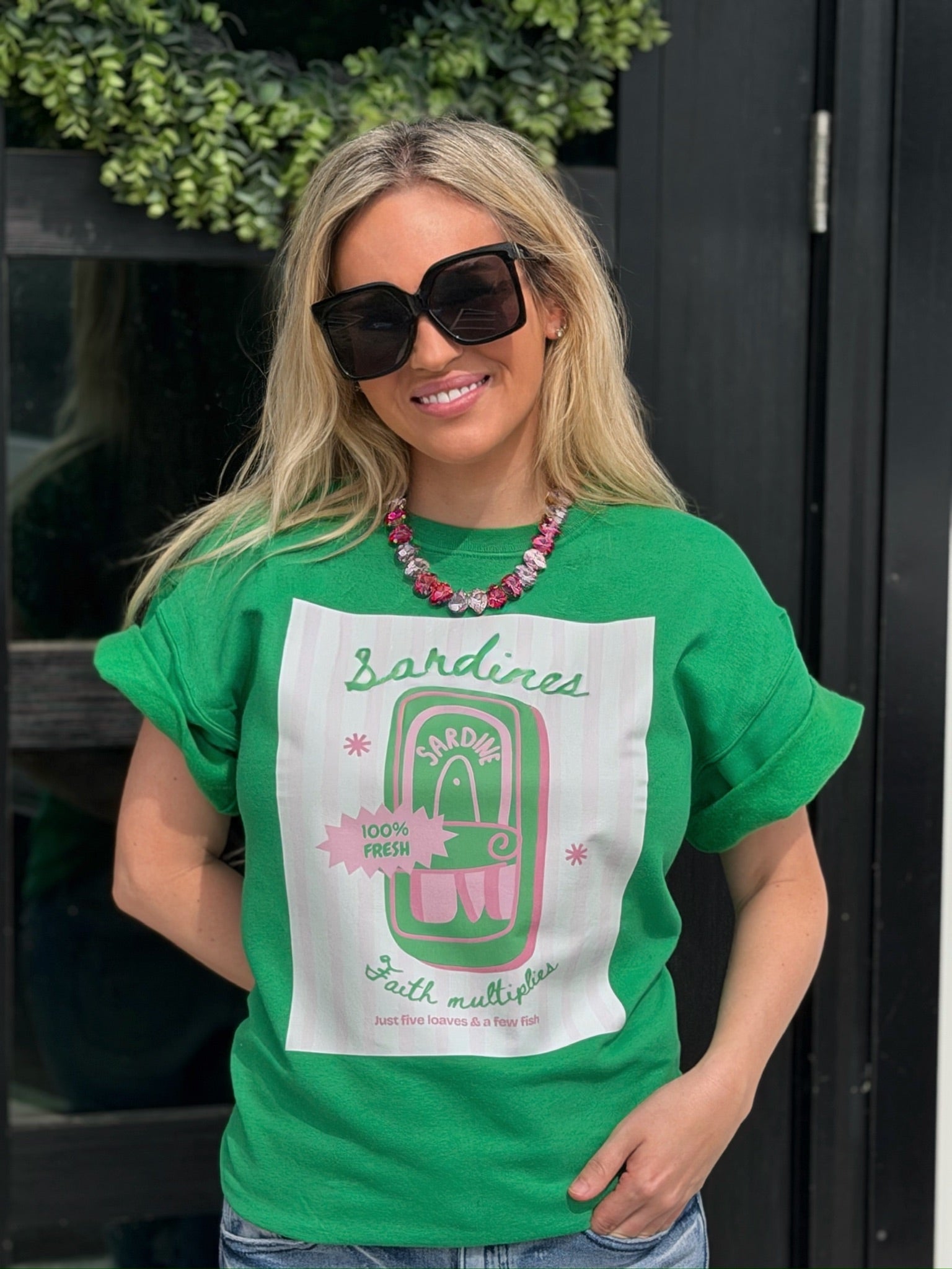 Sardines Faith Multiplies Sweatshirt Tee